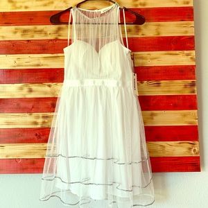Bright white Naranka adult small summer dress
